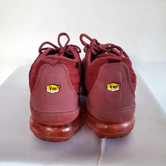 Nike Air Vapormax Plus Women's Triple Red (Burgundy) Running Sneakers - Picture 3 of 11